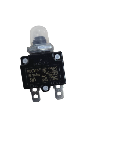 Автоматический выключатель 9А KUOYUH серии 88 для Снегоуборщика Greenworks SN2300, 50 см, мощность 2300 Вт (сетевой) 2602707 P/N: R2602707-11 P/N: R2602707-11