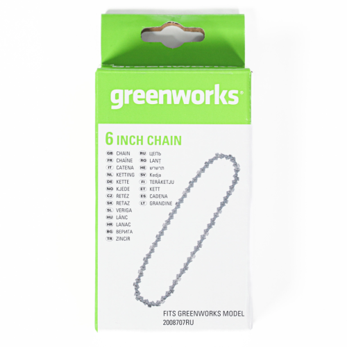 Цепь для пилы Greenworks 15 см P/N: 2953607 P/N: 2953607