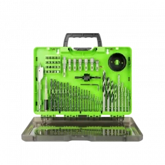 Набор сверл, бит и коронок в кейсе Greenworks Арт. 2944507, 60 предметов