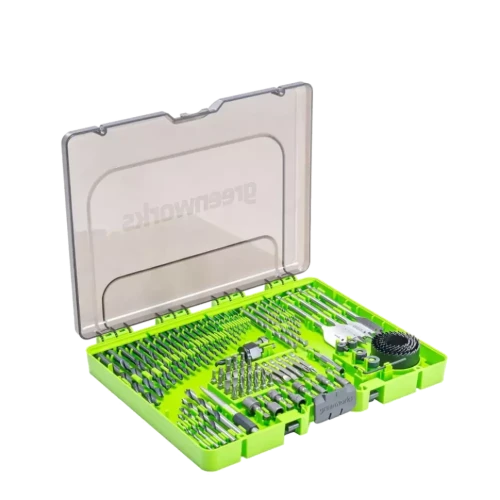 Набор сверл, бит и коронок в кейсе Greenworks Арт. 2944607, 90 предметов P/N: 2944607 P/N: 2944607