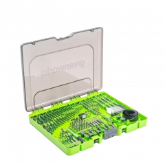Набор сверл, бит и коронок в кейсе Greenworks Арт. 2944607, 90 предметов